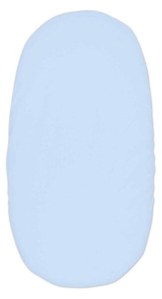 Set 2 cearceafuri din bumbac cu elastic roata pentru landou sau cosulet de rachita Kidizi Koala Dreams Blue