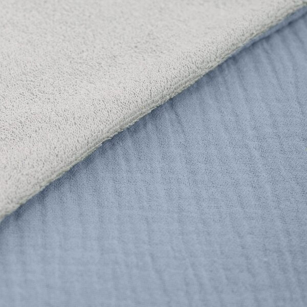 Prosop plaja - Poncho copii din muselina dubla si frotir Kidizi 2-5 ani Jeans