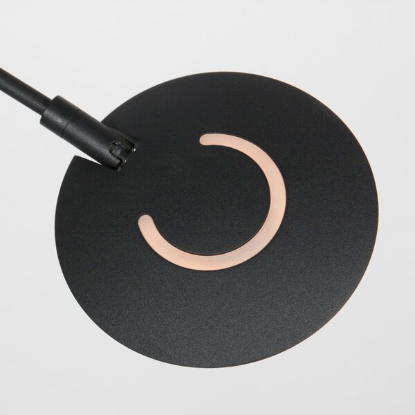 Steinhauer Lampadar LED Zenith 2, negru, lampă de citit, telecomandă CCT, reglabil, Negru, Camera de zi / sufragerie, Metal, Modern, Lumină de lectură