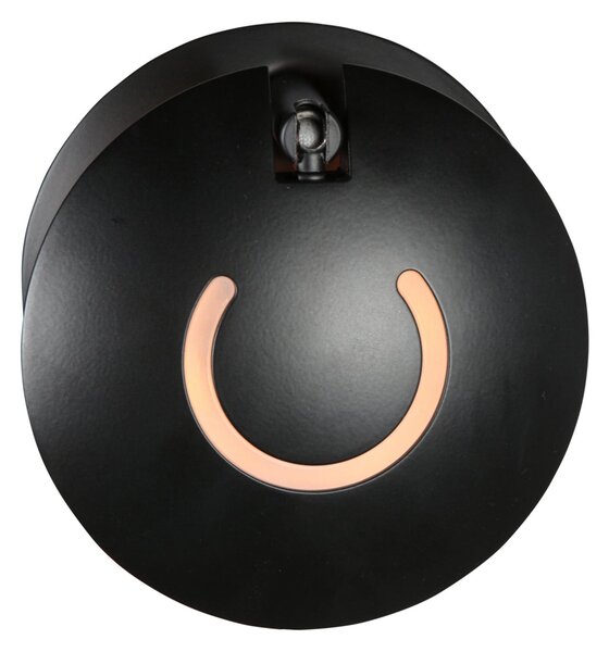 Steinhauer Aplică de perete cu LED Zenith 2, negru, CCT, metal, priză, reglabil, Negru, Camera de zi / sufragerie, Metal, Modern, Perete rotund