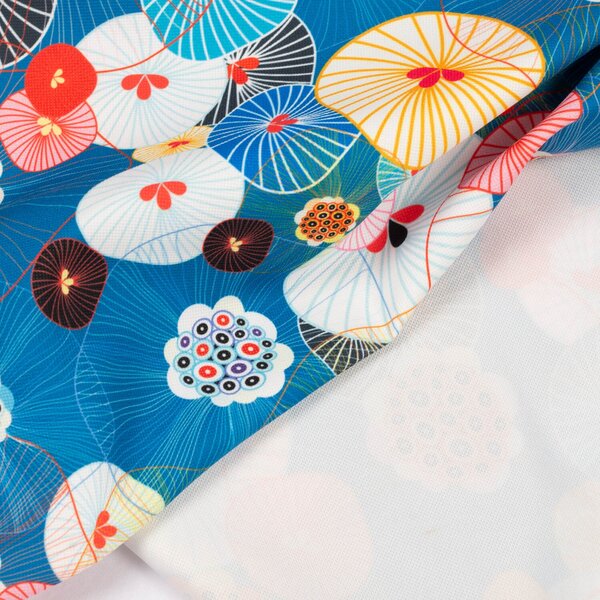 Set 2 draperii 180 x 240 cm, blackout 60%, print modern, Kidizi Poppies, multicolor, draperii sufragerie sau dormitor