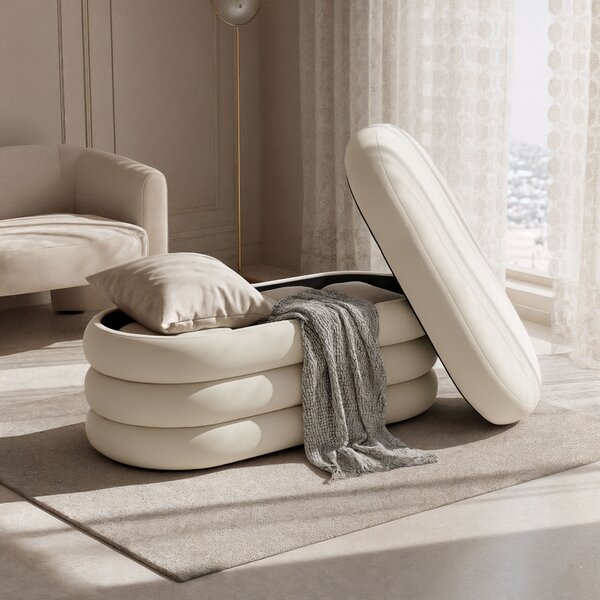 Taburete Pufikko (crem). Promo -15%. 1152161