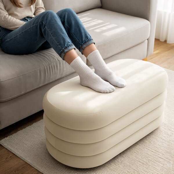 Taburete Pufikko (crem). Promo -15%. 1152161