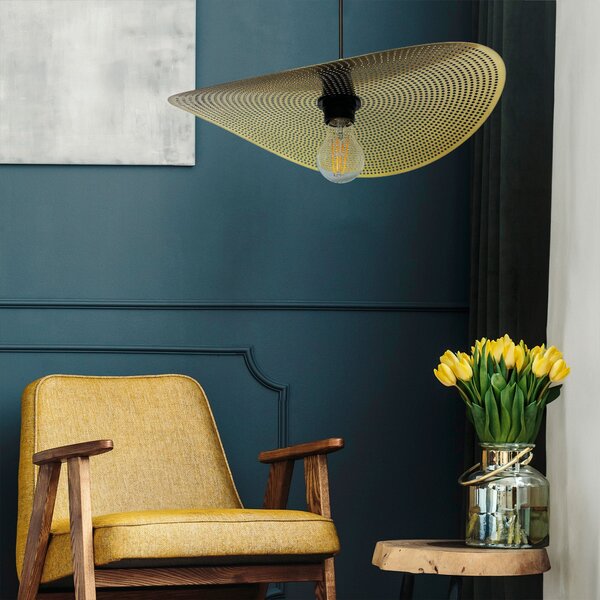 Lampă de tavan APP1470-1CP BLACK/OLD GOLD