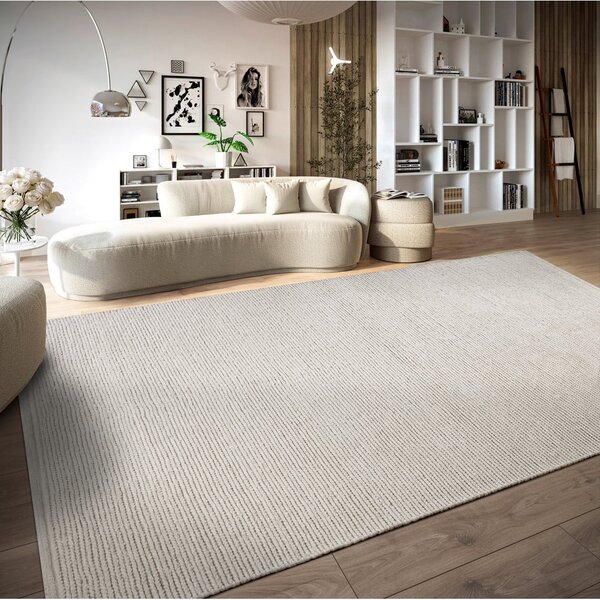 Covor alb țesut manual din lână 80x150 cm Francois – Villeroy&Boch