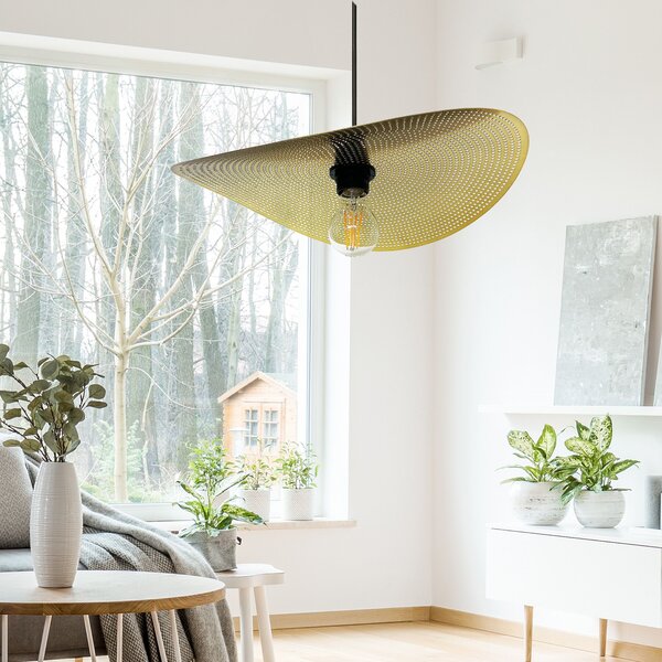 Lampă de tavan APP1470-1CP BLACK/OLD GOLD