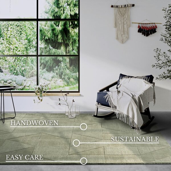 Covor verde țesut manual din lână 80x150 cm Ursule – Villeroy&Boch