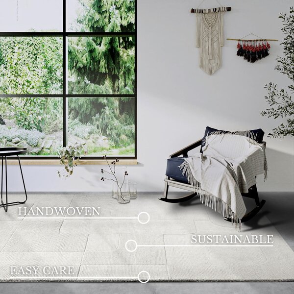Covor crem țesut manual din lână 80x150 cm Charlotte – Villeroy&Boch