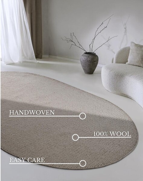 Covor maro deschis țesut manual din lână 160x230 cm Francois – Villeroy&Boch