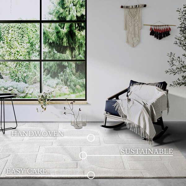 Covor crem țesut manual din lână 160x230 cm Alexis – Villeroy&Boch
