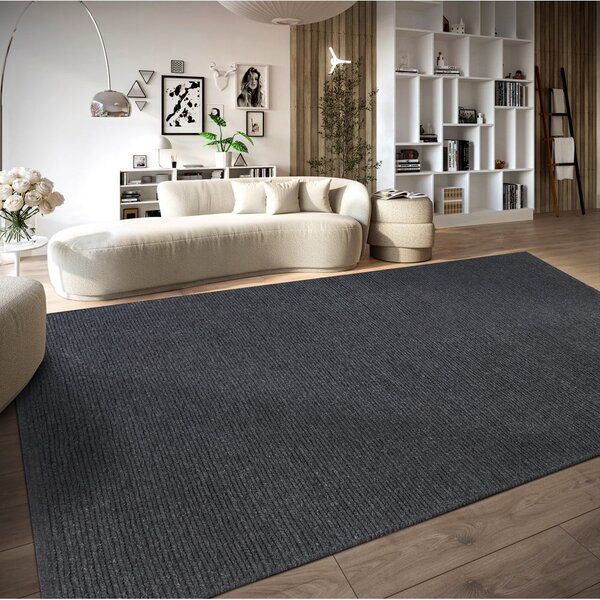 Covor gri închis țesut manual din lână 60x90 cm Francois – Villeroy&Boch
