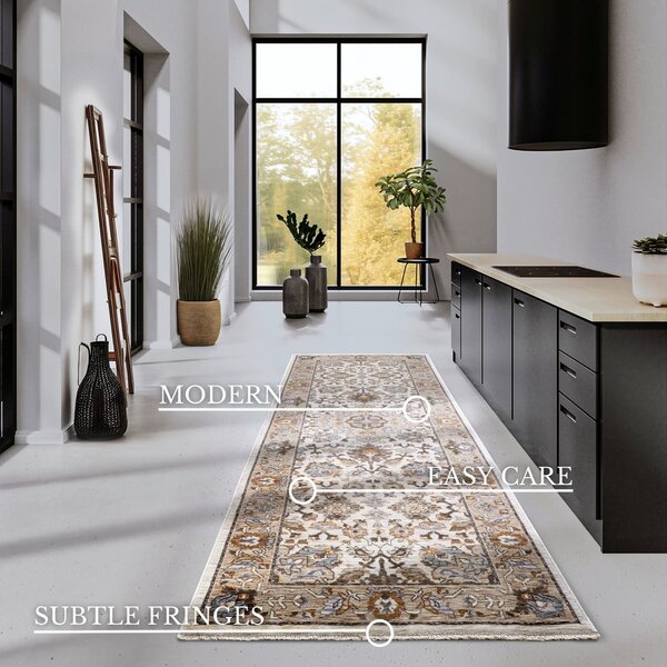 Covor tip traversă maro/crem 80x190 cm Egon – Villeroy&Boch