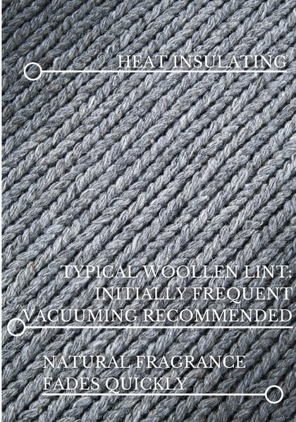 Covor gri țesut manual din lână 80x150 cm Francois – Villeroy&Boch