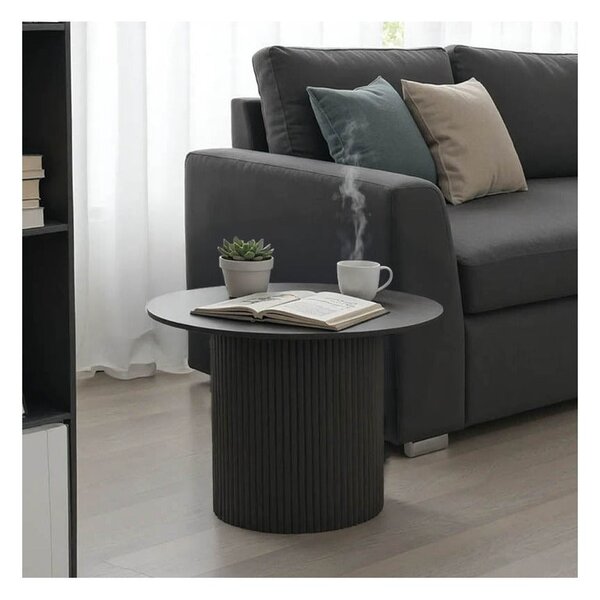 Masuta de cafea Dovel, MDF si metal, D70x45 cm