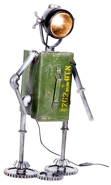 Lampa ROBOT, cu spatiu depozitare, metal, 72x32x22 cm