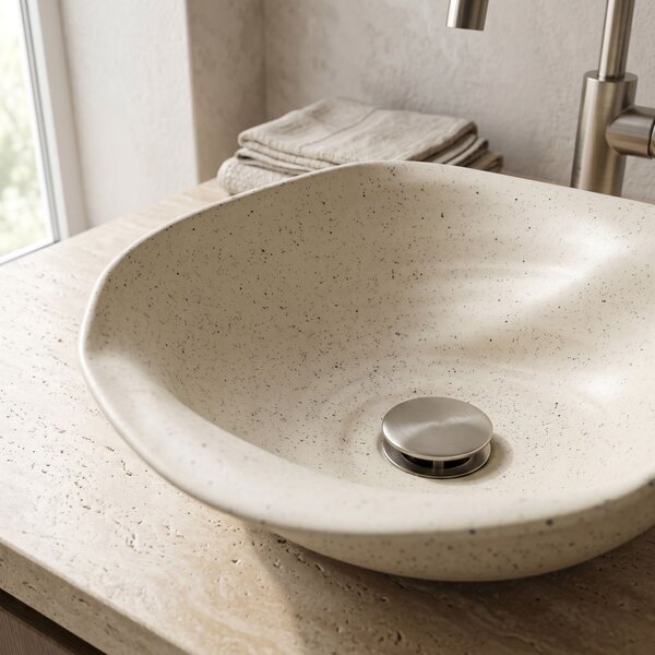 Lavoar ceramic pentru blat REA HM-35B Handmade ART