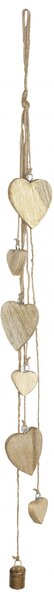 Ghirlanda HEART, lemn, 70x1x5 cm