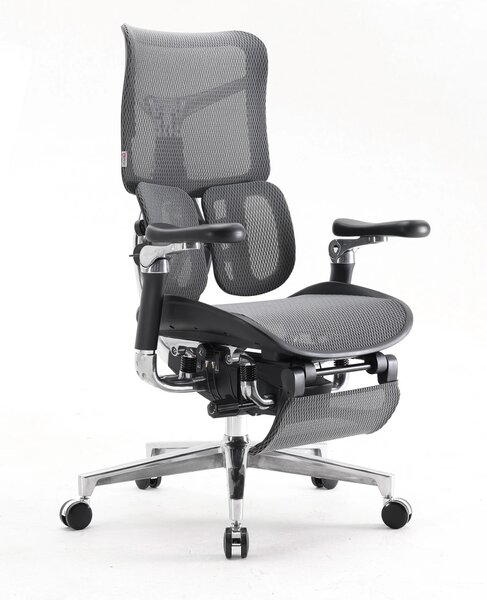 Scaun ergonomic SIHOO DORO S300 ADAPTIVE, cotiere 6D ultra moi, suport lombar adaptiv, spătar reglabil pe inaltime, mecanism multifunctional inclinare/blocare, pivotant, Mesh, Negru
