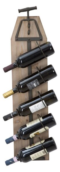 Suport de perete pentru sticle de vin CORK, 20X12.5X86 cm, Mauro Ferretti