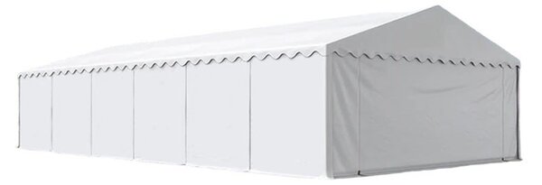 Cort industrial 12x6x3.7 m, prelata PVC ignifug, 480 g/mp, cadru otel, fara ferestre