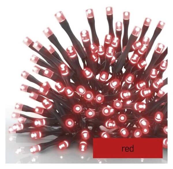 Instalație LED de Crăciun de exterior 100xLED/10m IP44 roșu