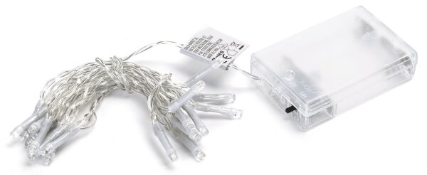 Aigostar - Ghirlandă de Crăciun cu LED 20xLED/3xAA 2,3m albă rece