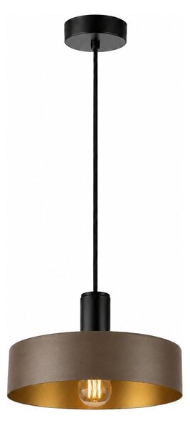 Lustră pe cablu HAKI 1xE27/60W/230V maro/negru