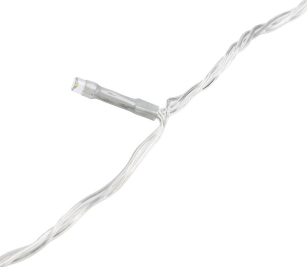 Aigostar-LED Ghirlandă luminoasă de Crăciun pentru exterior 200 LED/8 funcții 4xAA 20m IP44 alb rece