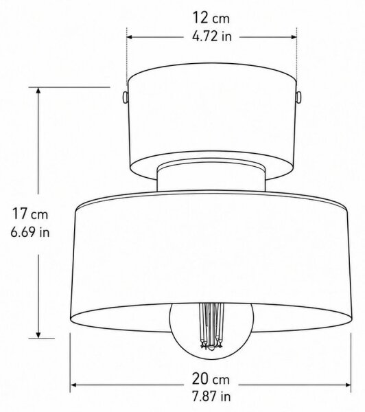 Plafonieră IGNIA 1xE27/60W/230V vișiniu/auriu