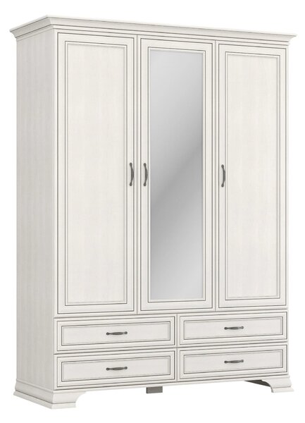 Mobilier dormitor clasic TIFFANY II, grej, PAL laminat, 5 piese