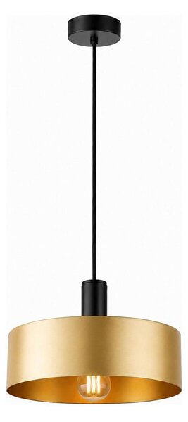 Lampă suspendată pe cablu HAKI 1xE27/60W/230V auriu/negru