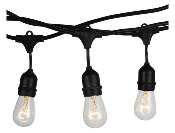 Ghirlandă luminoasă de exterior STRING 15m 15xE27/25W/230V IP54