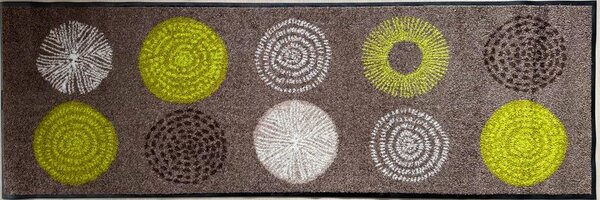 Covor lavabil Green Brown 60/180 cm