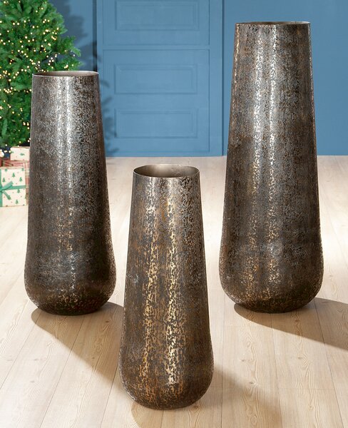 Vaza COBRE, aluminiu, 79x30 cm