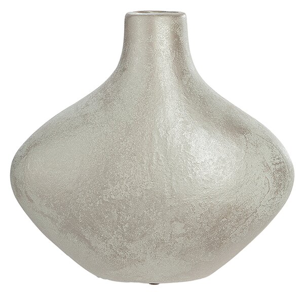 Vaza Antic White, ceramica, crem alb, 27x10x25 cm