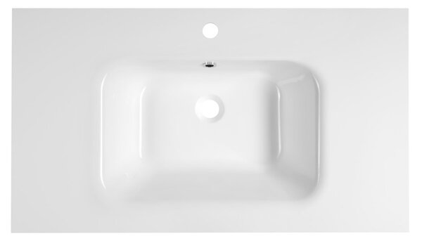 Sapho ARECA, lavoar de mobilier, marmură turnată, 91x51.5cm, alb, AC091