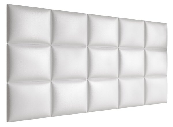 Panou de perete tapițat Pazara 40x30 cm (piele ecologică soft 017 (Alb). 1054381