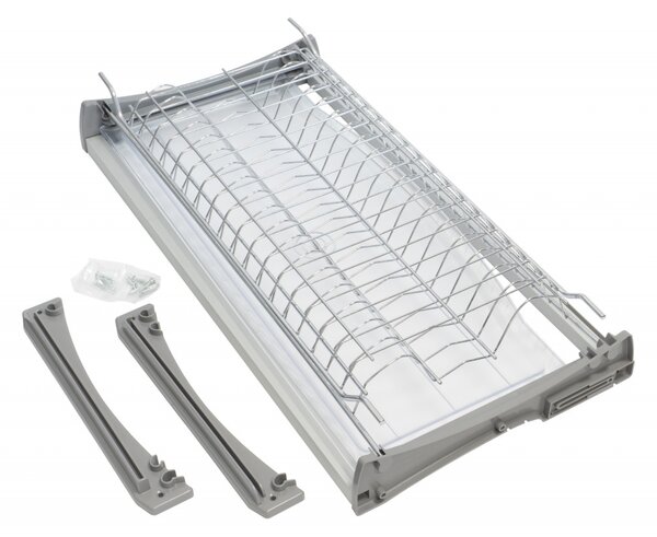 Scurgator /picurator IFL crom lucios pentru corp de de 450 | 600 | 700 | 800 | 900 mm, otel/plastic gri