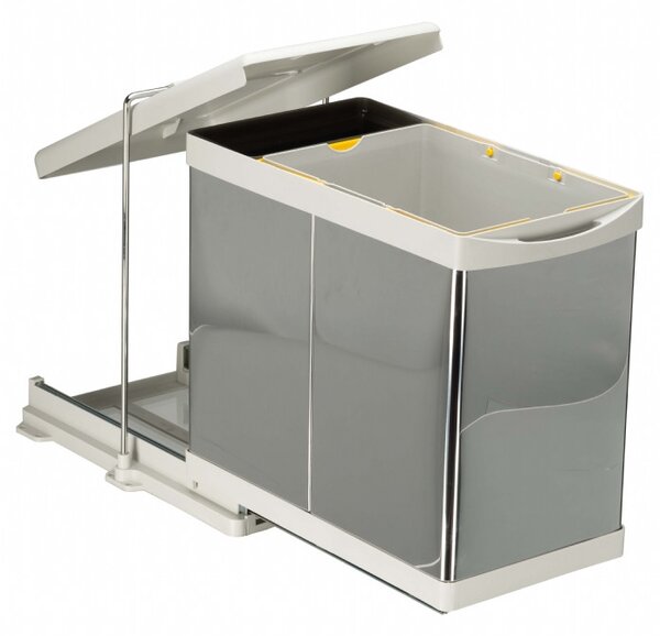 Cos gunoi model 21100, 273x440x425 mm, 1 cuva x1 l,1 cuva x 20 l inox