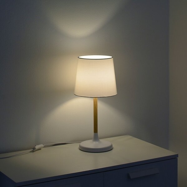 Lampă de masă NIMA 1xE14/40W/230V albă Leuchten Direkt 14423-16