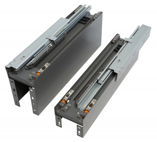 Cos jolly Preciso, laterale metalice tip box, pentru corp de 150 | 200 mm, finisaj antracit