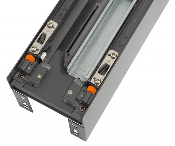 Cos jolly Preciso, laterale metalice tip box, pentru corp de 150 | 200 mm, finisaj antracit