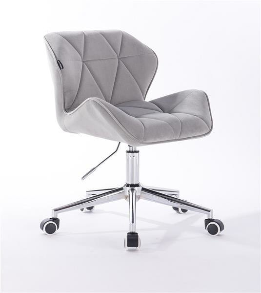 HR111K Scaun Catifea Gri Velur