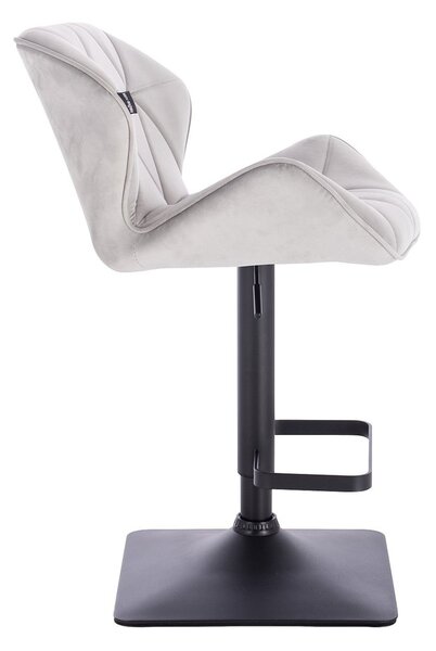 HR111KW Scaun Gray Velur cu Bază Neagră