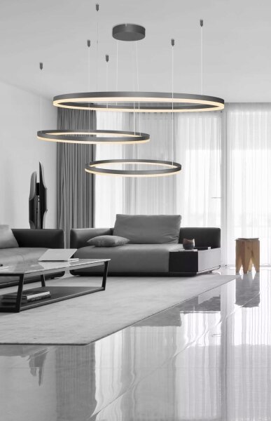 Lustră LED pe cablu HALO LED/130W/230V neagră Azzardo AZ4707