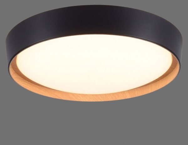 Leuchten Direkt 1434718-LED Lampă plafon EMILIA 28,8W/230V negru dimabil
