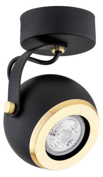 Spot KOS PLUS 1xGU10/5W/230V negru/auriu Argon 4902