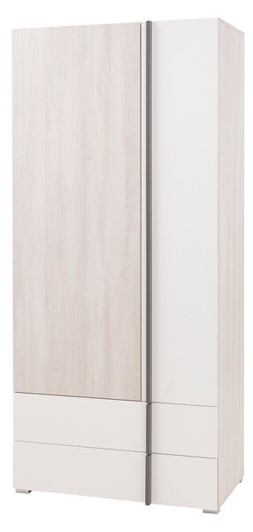 Dulap Ferlore 101Stejar deschis, Antracit, Mat alb, 20x9x5cm, Uși dulapUși dulap: Cu balamale