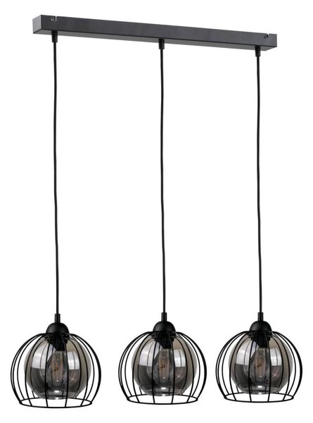 Lustră pe cablu SOLO BLACK 3xE27/60W/230V