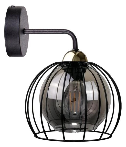 Aplică SOLO BLACK 1xE27/60W/230V black/gold